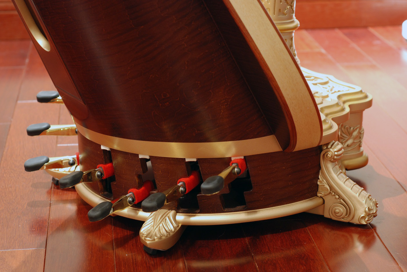 Les pédales de la grande harpe